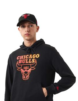 Sudadera Capucha NEON FADE CHICAGO BULLS - Black