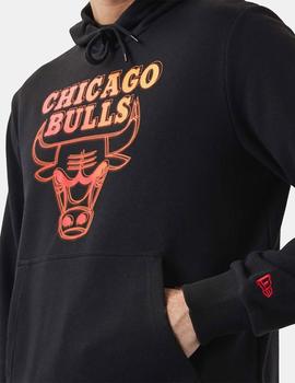 Sudadera Capucha NEON FADE CHICAGO BULLS - Black