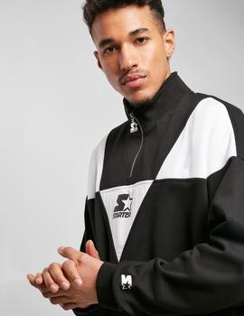 Sudadera MISTERTEE STARTER TRIANGLE TROYER - Negro/Blanco