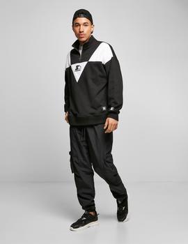 Sudadera MISTERTEE STARTER TRIANGLE TROYER - Negro/Blanco