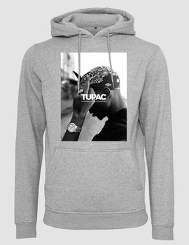 Sudadera MISTERTEE Capucha 2PAC F*CK THE WORLD - Heather Gre