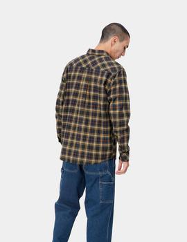 Camisa CARHARTT LERMOND - Ochre / Dark Navy