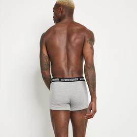 Boxer 11 DEGREES 3 PACK - Black / White / Grey Marl