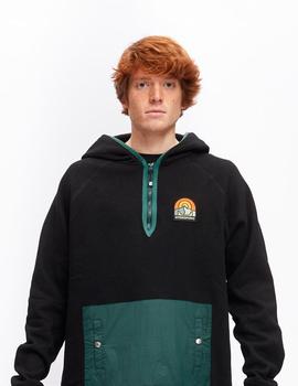 Sudadera Capucha HYDROPONIC DAWN - Black / Dark Green