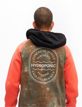 Sudadera Capucha HYPROPONIC PARADISE - Orange / Tie Dye Army