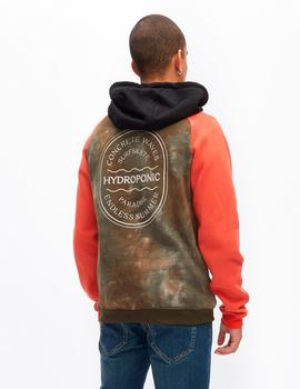 Sudadera Capucha HYPROPONIC PARADISE - Orange / Tie Dye Army