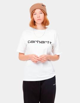 Camiseta CARHARTT W' SCRIPT - White / Black