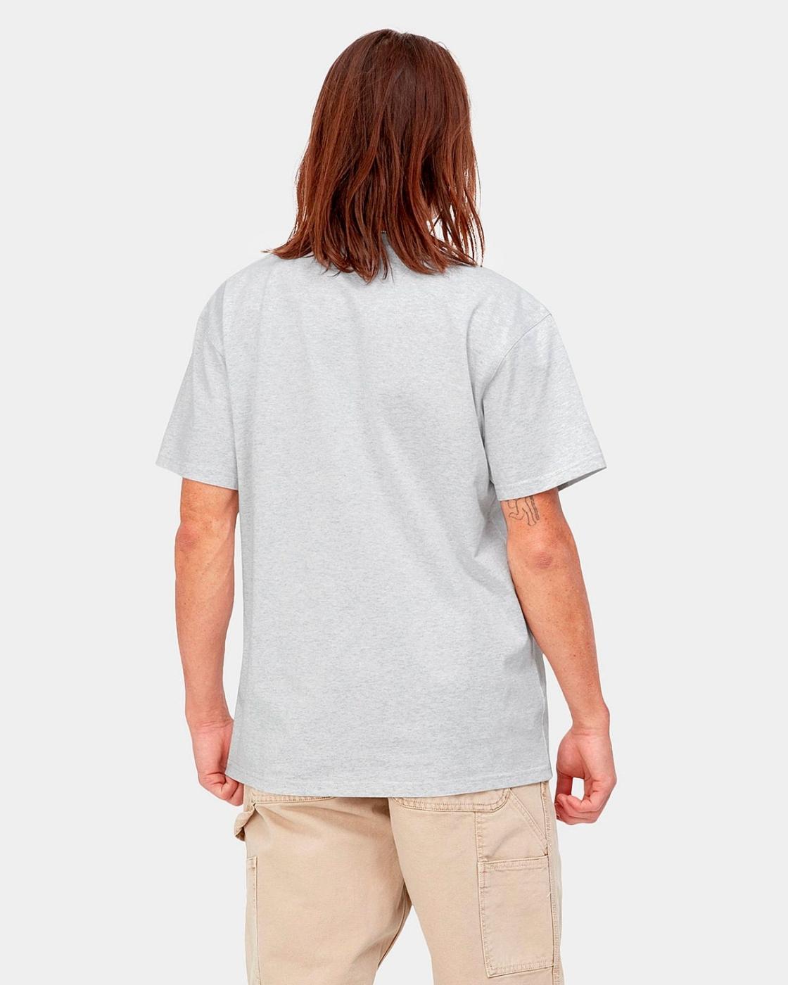 Camiseta CARHARTT WIP AMERICAN SCRIPT - Ash Heather