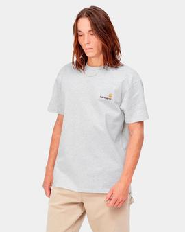 Camiseta CARHARTT WIP AMERICAN SCRIPT - Ash Heather