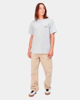 Camiseta CARHARTT WIP AMERICAN SCRIPT - Ash Heather