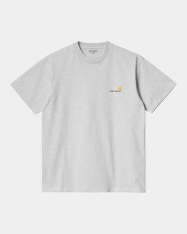Camiseta CARHARTT WIP AMERICAN SCRIPT - Ash Heather