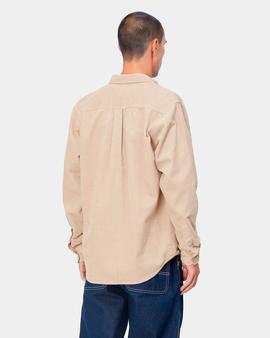 Camisa CARHARTT MADISON CORD - Wall / Black