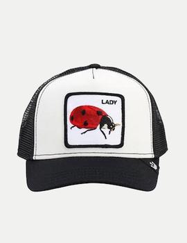 Gorra THE LADY BUG - Blanco Negro