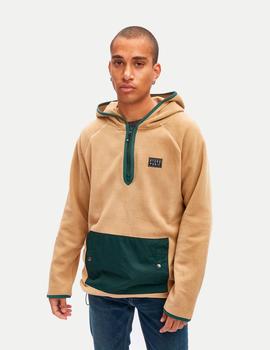 Sudadera Capucha HYDROPONIC ECHO - Dark Sand / Dark Green