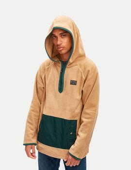 Sudadera Capucha HYDROPONIC ECHO - Dark Sand / Dark Green