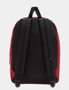 Mochila VANS W´REALM BACKPACK BLACK-Rhubarb