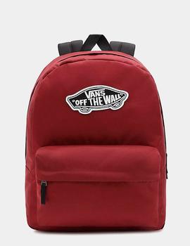 Mochila VANS W´REALM BACKPACK BLACK-Rhubarb