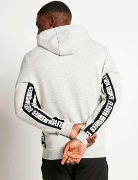 Sudadera Capucha 11 DEGREESTEXT PANEL CUT AND SEW - Grey Mar