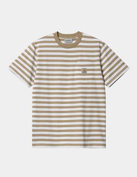 Camiseta CARHARTT SCOTTY POCKET - Ammonite / White