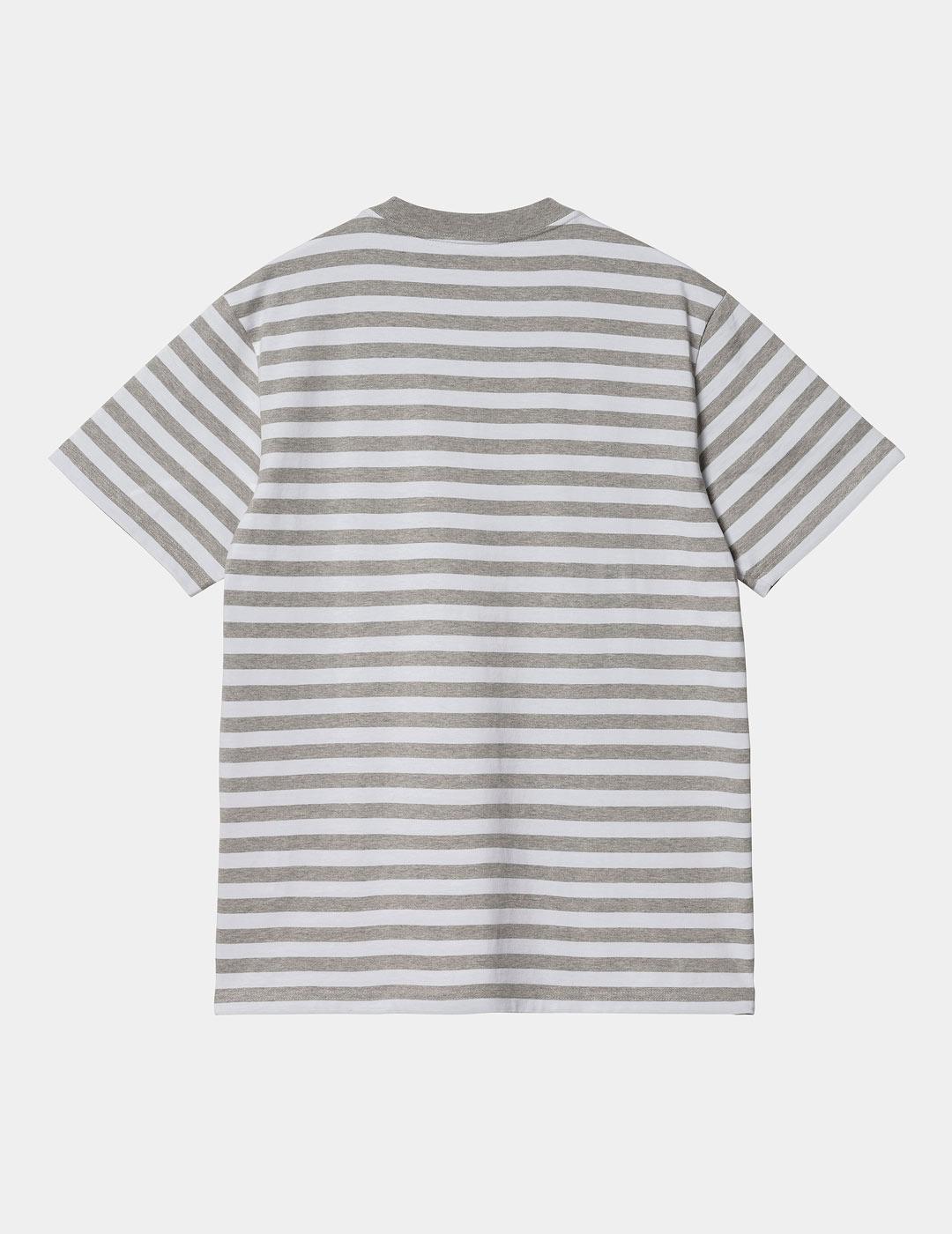 Camiseta CARHARTT SCOTTY POCKET - Grey Heather / White