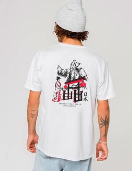 Camiseta KAOTIKO WASHED GEISHA - Blanco
