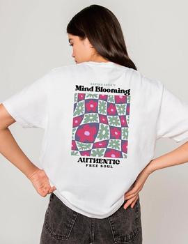 Camiseta KAOTIKO WASHED MIND BLOOMING - Blanco