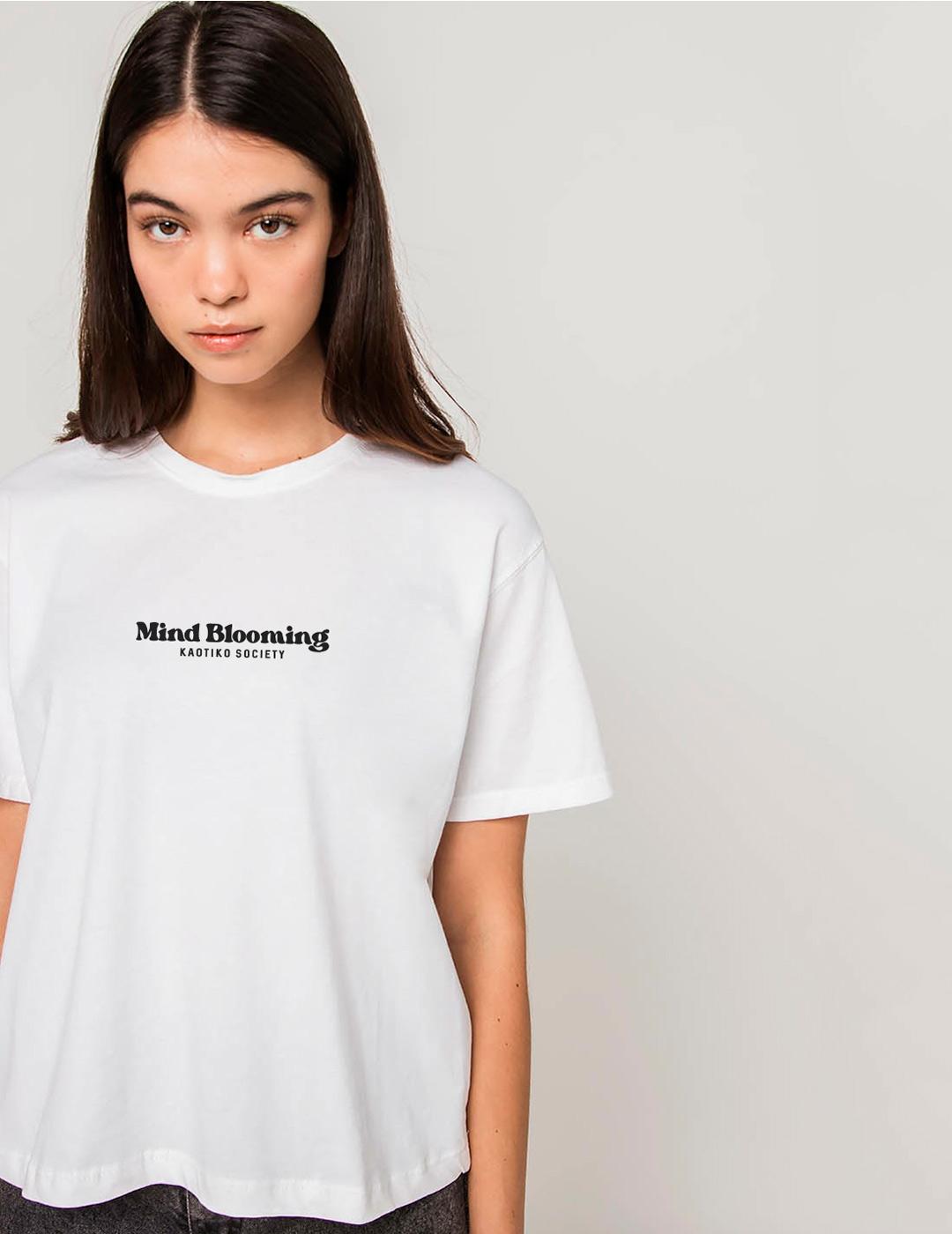 Camiseta KAOTIKO WASHED MIND BLOOMING - Blanco