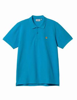 Polo CARHARTT CHASE - Piscine / Gold