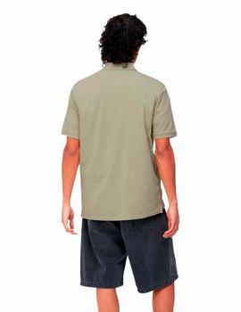 Polo CARHARTT CHASE PIQUE - Agave / Gold