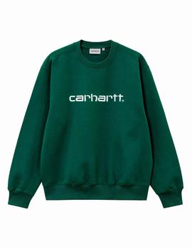 Sudadera Crew CARHARTT SWEAT - Treehouse / White