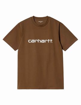 Camiseta CARHARTT SCRIPT - Tamarind / White