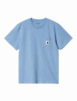 Camiseta CARHARTT W' POCKET - Piscine Heather