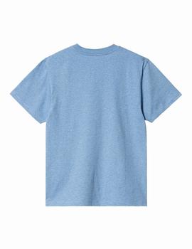 Camiseta CARHARTT W' POCKET - Piscine Heather