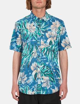 Camisa VOLCOM MARBLE FLORAL - Aged Indigo