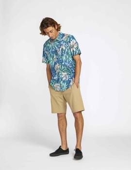 Camisa VOLCOM MARBLE FLORAL - Aged Indigo