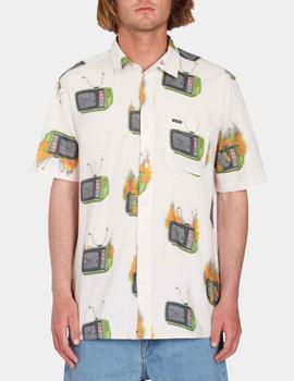 Camisa VOLCOM FA J HAGER WOVEN - Whitecap Grey