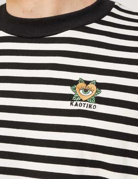 Camiseta Kaotiko CORAZON- Negro Crudo