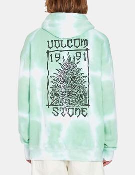 Sudadera Capucha VOLCOM TRIPPIN DYE - Bottle Green