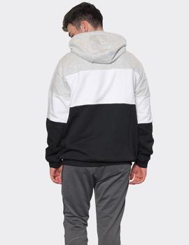 Sudadera Capucha Fila NIGHT BLOCKED - Light Grey Black