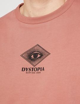 Camiseta Kaotiko DYSTOPIA - Salmón
