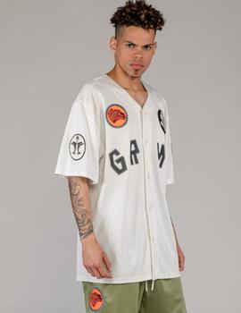 Camiseta Beisbolera GRIMEY THE CLOUT MESH - White