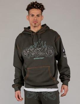 Sudadera Capucha GRIMEY FIRE ROUTE VINTAGE  - Black