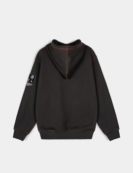 Sudadera Capucha GRIMEY FIRE ROUTE VINTAGE  - Black