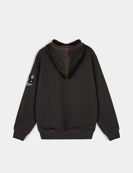 Sudadera Capucha GRIMEY FIRE ROUTE VINTAGE  - Black