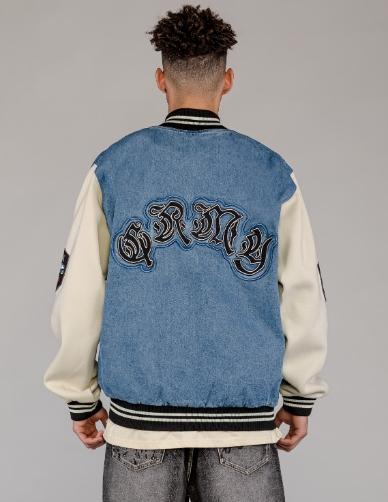 Cazadora GRIMEY FIRE ROUTE DENIM BASEBALL  - Blue