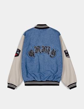 Cazadora GRIMEY FIRE ROUTE DENIM BASEBALL  - Blue