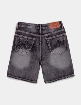 Bermuda GRIMEY THE TOUGHEST DENIM - Washed Black