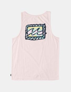 Camiseta BILLABONG Tirantes CRAYON WAVE - Pink Haze