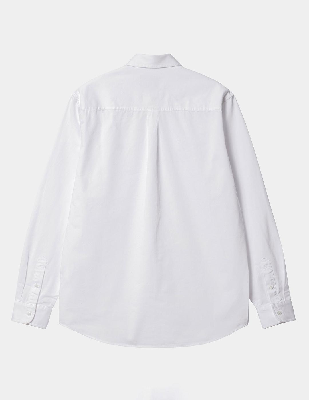 Camisa CARHARTT MADISON LS - White / Black