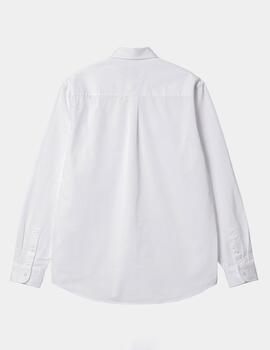 Camisa CARHARTT MADISON LS - White / Black